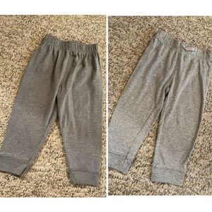 2 pair of Gray 18 mo Infant Joggers-Carter’s & Garanimals-Both in EUC
